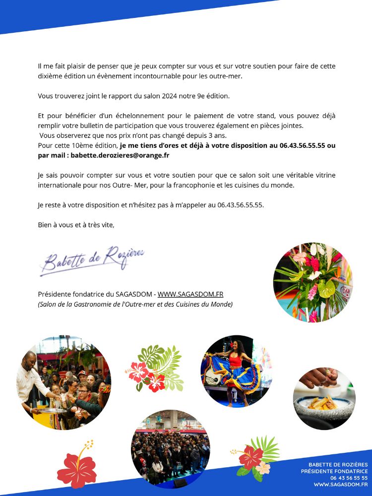 Babette de Rozières - 10ème édition Sagasdom